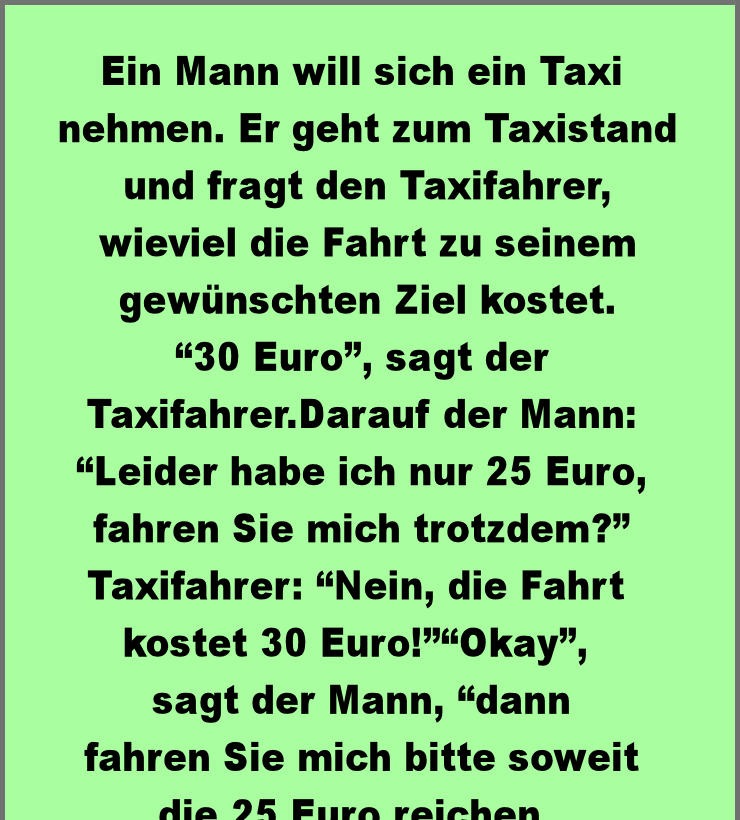 Taxifahrer Facts & News